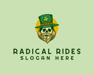 Lucky Skull Leprechaun logo design