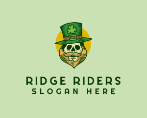 Lucky Skull Leprechaun logo design