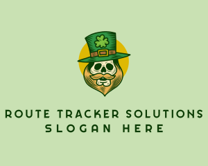 Lucky Skull Leprechaun logo design