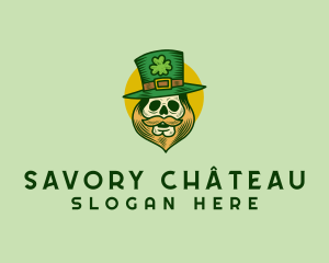 Lucky Skull Leprechaun logo design