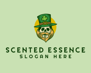 Lucky Skull Leprechaun logo design