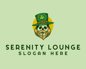 Lucky Skull Leprechaun logo design