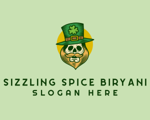 Lucky Skull Leprechaun logo design