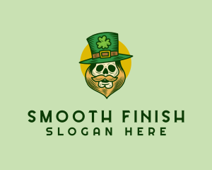 Lucky Skull Leprechaun logo design