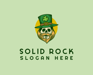 Lucky Skull Leprechaun logo design