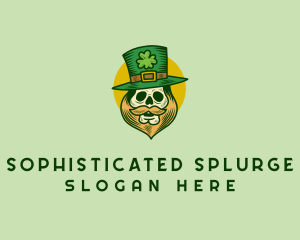 Lucky Skull Leprechaun logo design