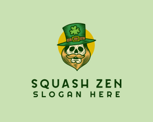 Lucky Skull Leprechaun logo design