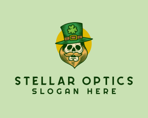 Lucky Skull Leprechaun logo design