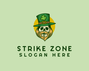 Lucky Skull Leprechaun logo design