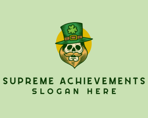 Lucky Skull Leprechaun logo design