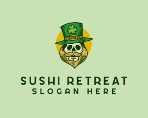 Lucky Skull Leprechaun logo design