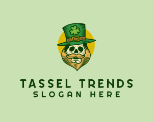 Lucky Skull Leprechaun logo design