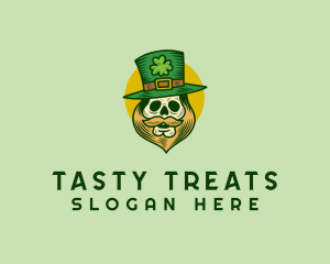 Lucky Skull Leprechaun logo design