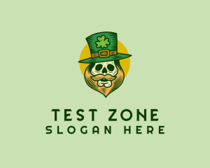 Lucky Skull Leprechaun logo design