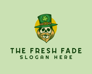 Lucky Skull Leprechaun logo design