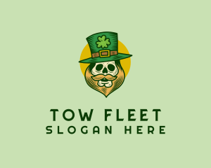 Lucky Skull Leprechaun logo design