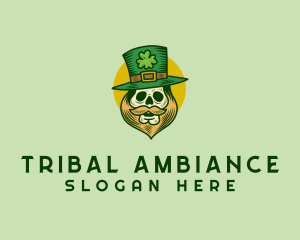 Lucky Skull Leprechaun logo design