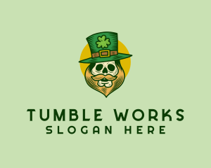 Lucky Skull Leprechaun logo design