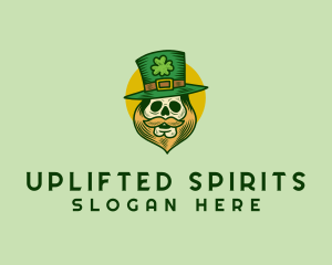 Lucky Skull Leprechaun logo design