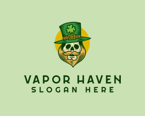 Lucky Skull Leprechaun logo design