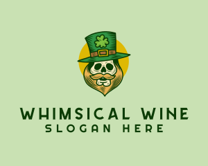 Lucky Skull Leprechaun logo design