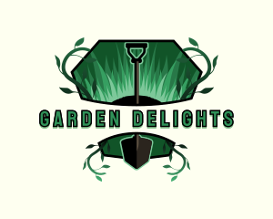 Gardening Vine Shovel logo design