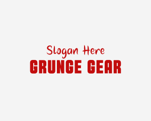 Grunge Handwritten Wordmark logo