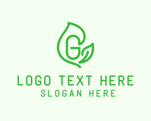 Leafy Letter G logo