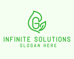 Leafy Letter G logo