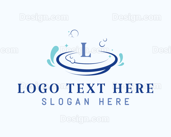 Clean Dish Bubble Logo