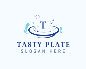 Clean Dish Bubble logo design