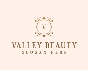 Floral Wreath Beauty logo design