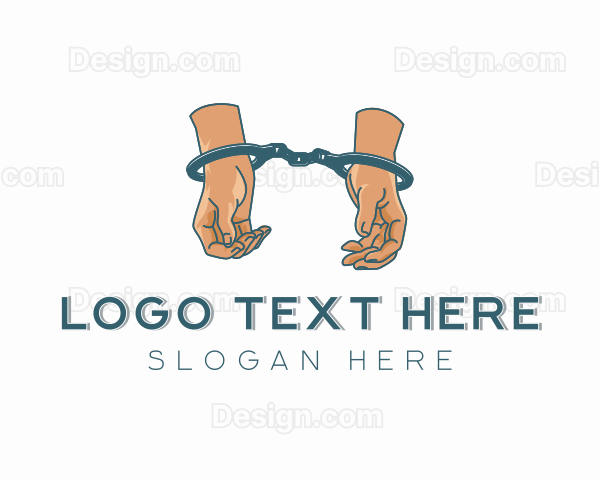 Prison Handcuffs Equipment Logo