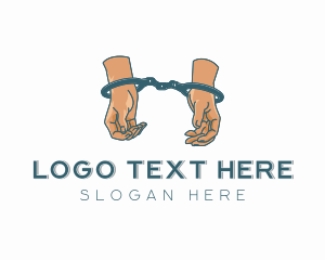 Prison Handcuffs Equipment Logo