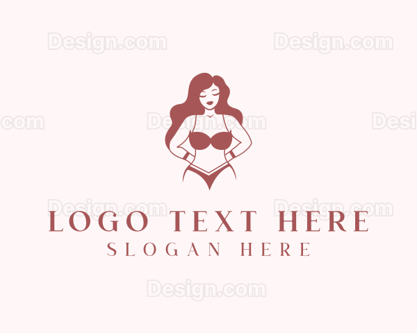 Sexy Woman Lingerie Logo