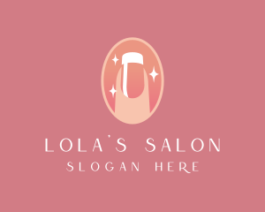 Pink Nail Salon logo design