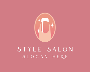 Pink Nail Salon logo design