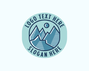 Outdoor Mountain Peak Logo