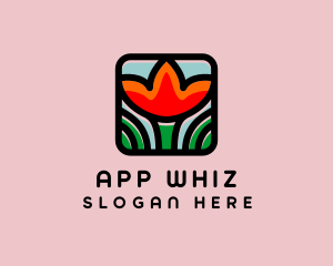 Tulip Flower App logo design