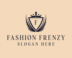 Fashion Crown Shield logo design