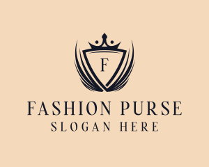 Fashion Crown Shield logo design