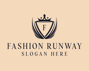 Fashion Crown Shield logo design