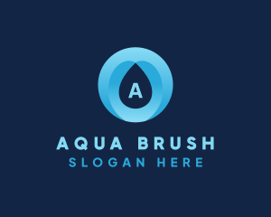 Aquatic Water Drop  logo design