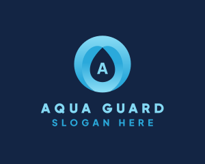 Aquatic Water Drop  logo design