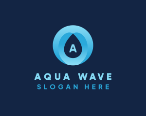 Aquatic Water Drop  logo design