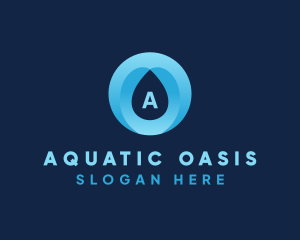 Aquatic Water Drop  logo design