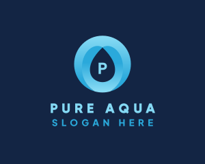 Aquatic Water Drop  logo design