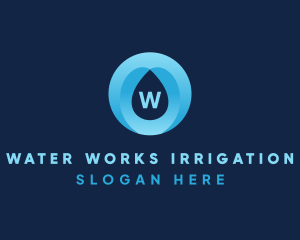 Aquatic Water Drop  logo design