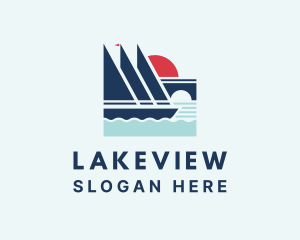 Lake Bridge Yacht logo design