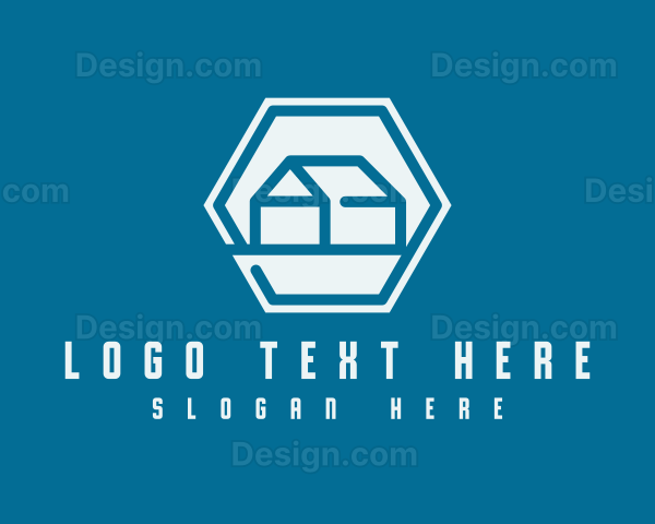 Simple Hexagon House Logo